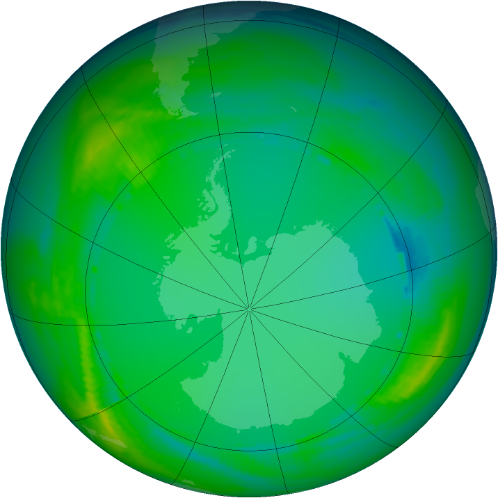 Ozone Map 1984-07-07